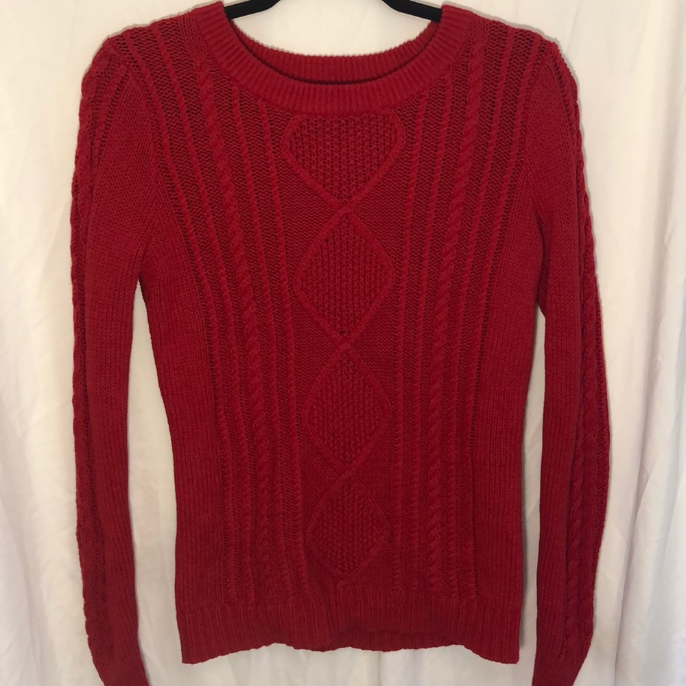 red sweater